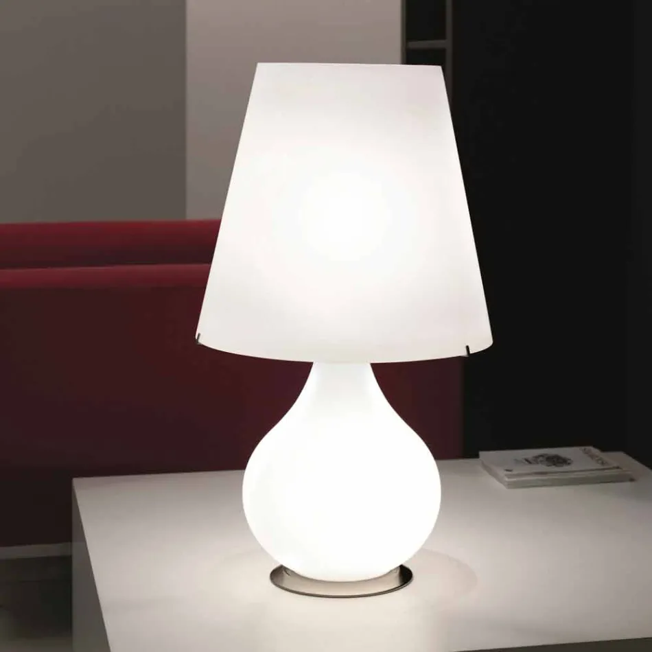 Selene lampe Toujours table de verre soufflé Ø41 H 72cm Viadurini