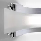 Selene Ionica 32x10 acier Appliqué H16cm et verre fabriqué en Italie Viadurini