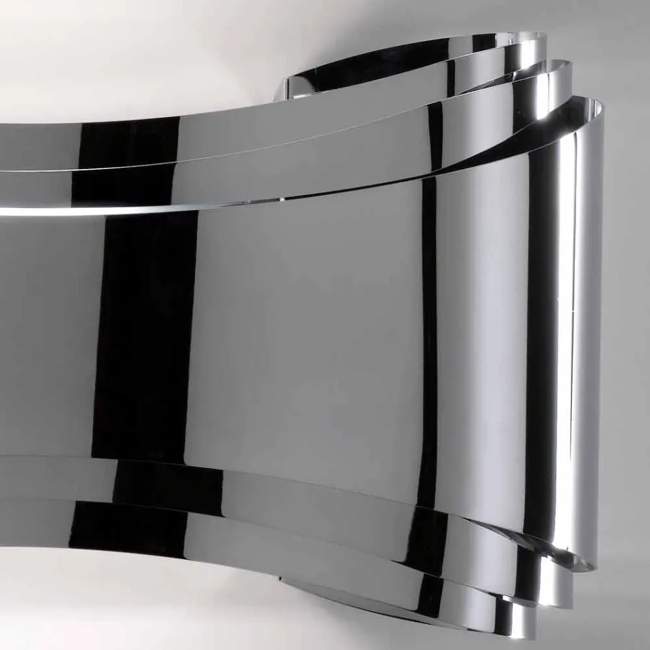 Selene lampe murale Ionica fabriqué en Italie, 30x10 H16cm, le verre et l&#39;acier Viadurini