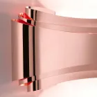 Selene lampe murale Ionica fabriqué en Italie, 30x10 H16cm, le verre et l&#39;acier Viadurini