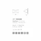 Selene lampe murale Ionica fabriqué en Italie, 30x10 H16cm, le verre et l&#39;acier Viadurini