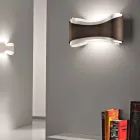 lampe murale Selene Ionica fabriqué en Italie, 40x12H20cm, acier et verre Viadurini