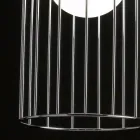 Selene Kluvì lampe suspension verre soufflé Ø19 H 27 / 150cm Viadurini