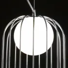 Selene Kluvì lampe suspension verre soufflé Ø19 H 27 / 150cm Viadurini