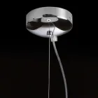 Selene Kluvì lampe suspension verre soufflé Ø19 H 27 / 150cm Viadurini