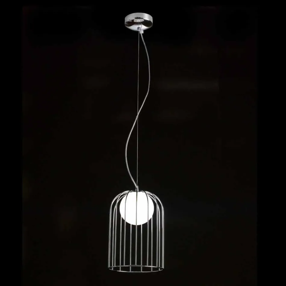 Selene Kluvì lampe suspension verre soufflé Ø19 H 27 / 150cm Viadurini