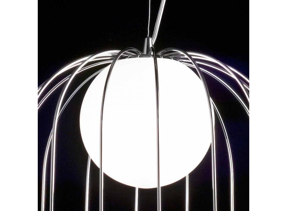 Selene Kluvì lampe suspension soufflé Ø33 H 41/150 cm verre Viadurini