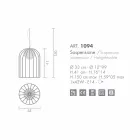 Selene Kluvì lampe suspension soufflé Ø33 H 41/150 cm verre Viadurini