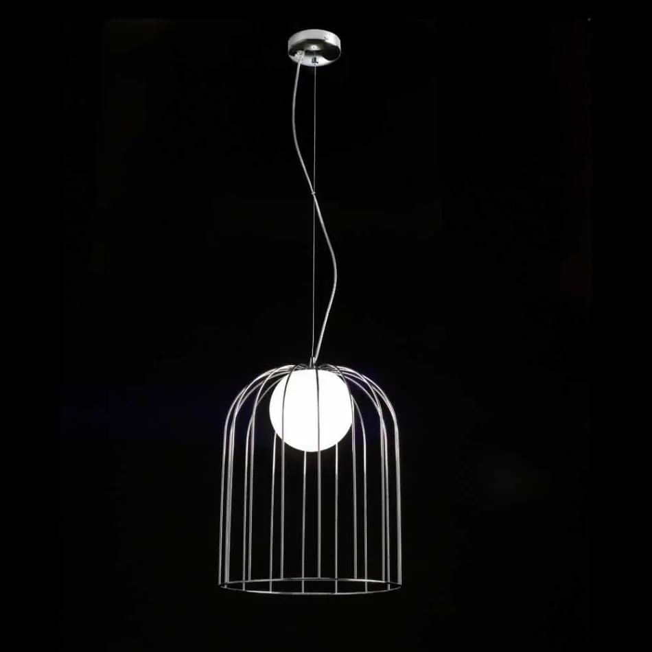 Selene Kluvì lampe suspension soufflé Ø33 H 41/150 cm verre Viadurini