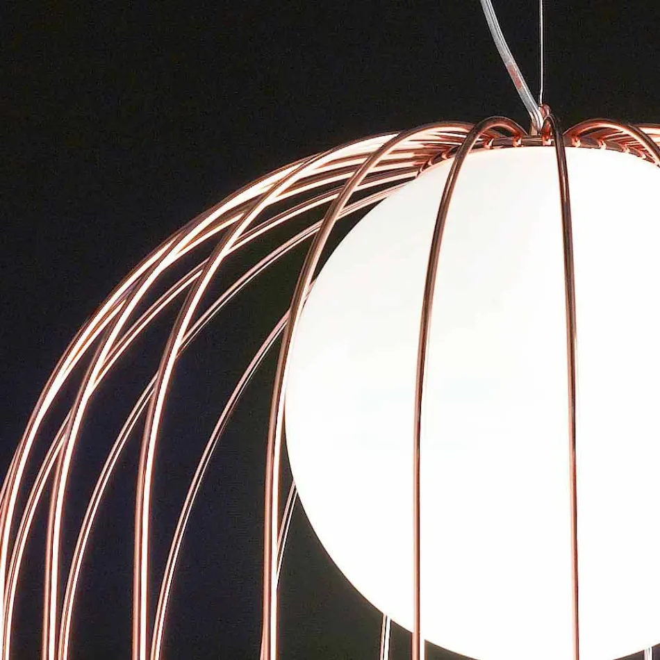 Selene Kluvì lampe suspension verre soufflé Ø54 H 70 / 200cm Viadurini