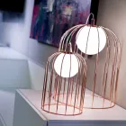 Selene Kluvì de lampe de table design en verre soufflé Ø54 H 70cm Viadurini