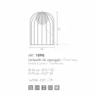 Selene Kluvì de lampe de table design en verre soufflé Ø54 H 70cm Viadurini