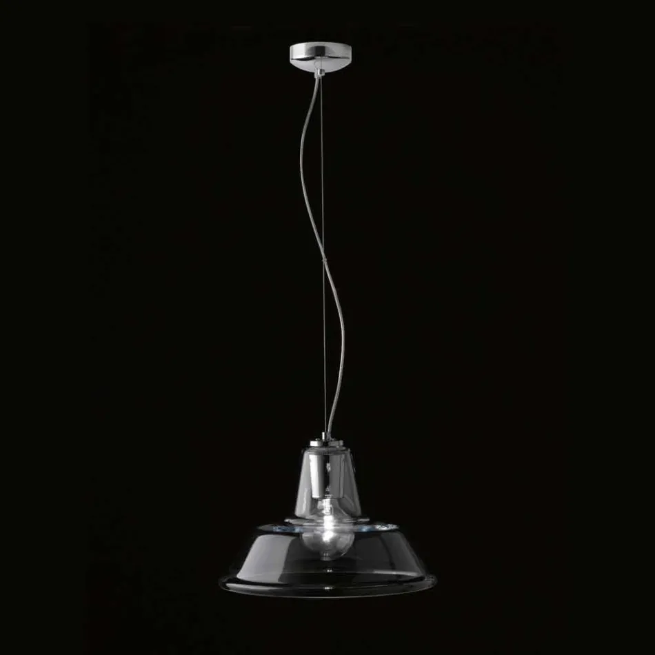 Lampe à suspension Selene Lampara soufflé Ø37 H 24/140 cm verre Viadurini
