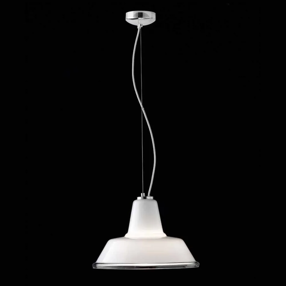 Lampe à suspension Selene Lampara soufflé Ø37 H 24/140 cm verre Viadurini
