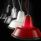 Lampe à suspension Selene Lampara soufflé Ø37 H 24/140 cm verre Viadurini