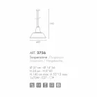 Lampe à suspension Selene Lampara soufflé Ø37 H 24/140 cm verre Viadurini