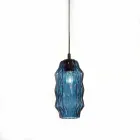 Selene lampe suspension Origami verre soufflé Ø16 H 30 / 140cm Viadurini