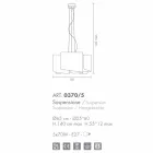 Lampe suspension de cristaux blancs Selene Papiro Ø65 x H 140 cm Viadurini