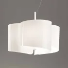 Selene lampe à suspension Papiro fabriqué en Italie Ø46 x H 140 cm Viadurini