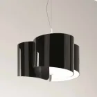 Selene lampe à suspension Papiro fabriqué en Italie Ø46 x H 140 cm Viadurini