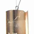 Selene Papyrus lampe moderne pendentif en cristal Ø15 H 125cm Viadurini