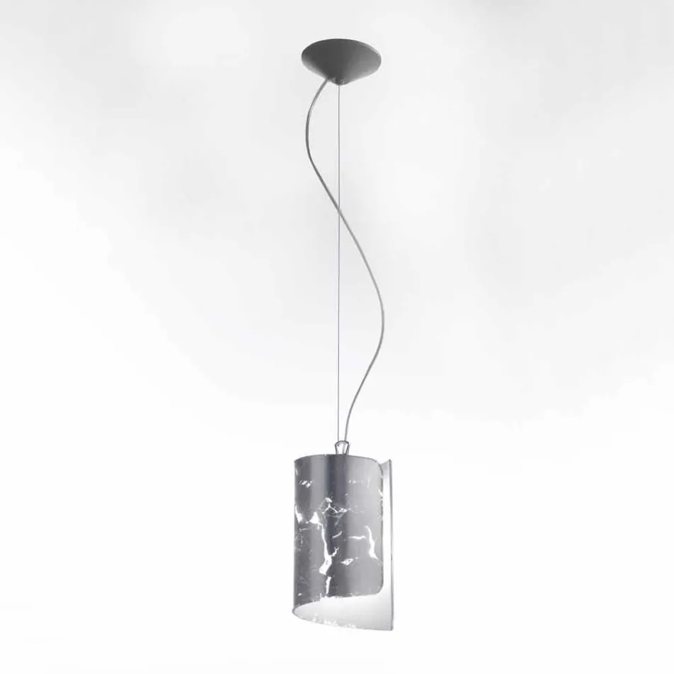 Selene Papyrus lampe moderne pendentif en cristal Ø15 H 125cm Viadurini