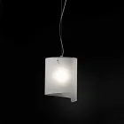 Selene Papyrus lampe moderne pendentif en cristal Ø26 H 125cm Viadurini