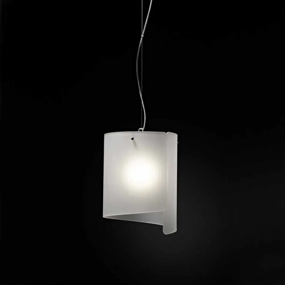 Selene Papyrus lampe moderne pendentif en cristal Ø26 H 125cm Viadurini