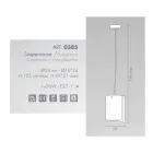 Selene Papyrus lampe moderne pendentif en cristal Ø26 H 125cm Viadurini