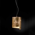 Selene Papiro lampe suspendue de design moderne en cristal Ø26 H 125 cm
