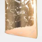 plafonnier Selene Papiro cristal Ø15 H30cm, fabriqué en Italie Viadurini