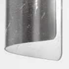 plafonnier Selene Papiro cristal Ø15 H30cm, fabriqué en Italie Viadurini