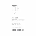 plafonnier Selene Papiro cristal Ø15 H30cm, fabriqué en Italie Viadurini