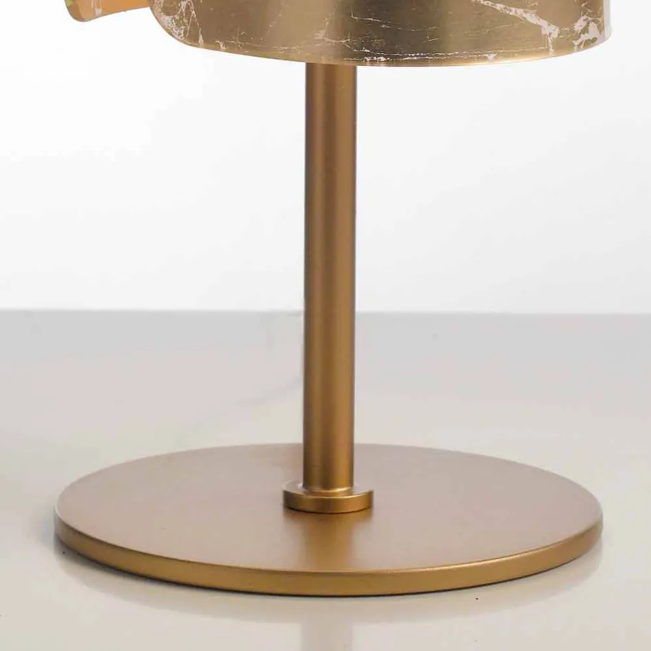 Selene Papiro lampe de table design cristal Ø15 H38cm Viadurini