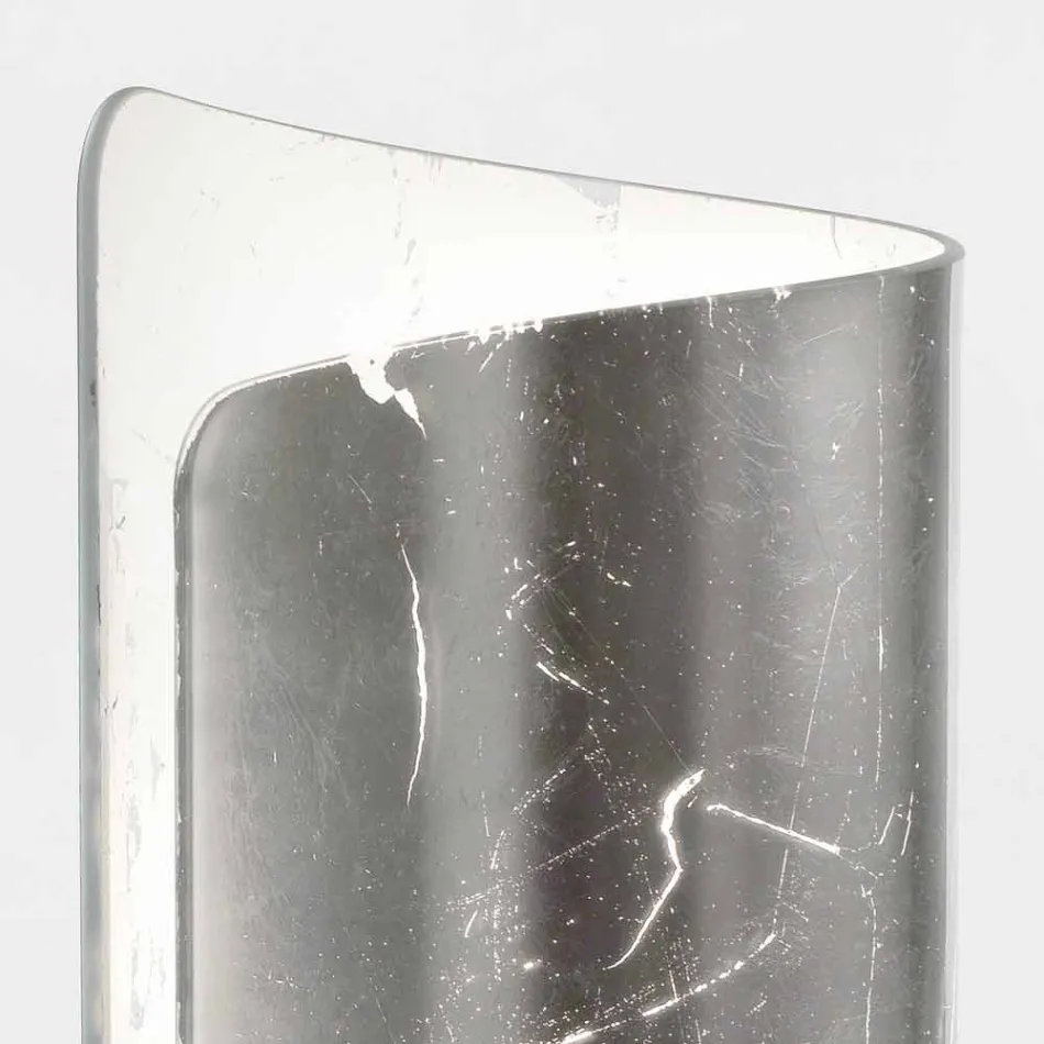 Selene Papiro lampe de table design cristal Ø15 H38cm Viadurini