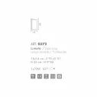 Selene cristal lampe de table Papiro made in Italy 15x14xH25cm Viadurini