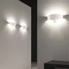 Selene bouclier en acier peint Appliqué design moderne Viadurini