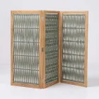 Séparateur extérieur en Teck, Aluminium et Tissage de Corde - Vision Viadurini