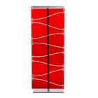 Booth design moderne en méthacrylate rouge ou satin Evelyn Viadurini