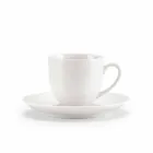 Ensemble de 18 tasses à thé avec sucrier et plateau en porcelaine - Lucerne Viadurini