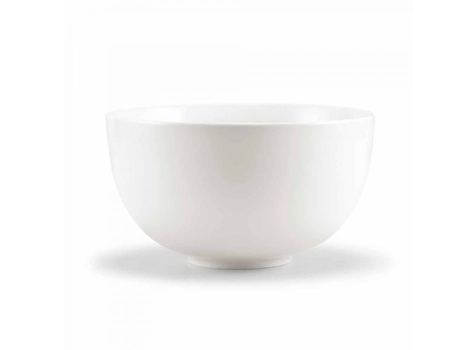Ensemble de 20 plats en porcelaine blanche au design rectangulaire moderne - Laos Viadurini