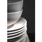 Ensemble de 24 assiettes en porcelaine blanche de design classique - Romilda Viadurini