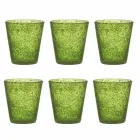 Ensemble de 6 verres en verre soufflé colorés avec un design moderne - Pumba Viadurini