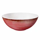 Service 6 bols à glace et 2 bols en porcelaine colorée - Rurolo Viadurini