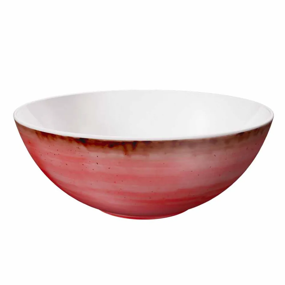 Service 6 bols à glace et 2 bols en porcelaine colorée - Rurolo Viadurini