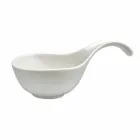 Service Apéritif 12 Pièces Assiettes Design Modernes En Porcelaine Blanche - Nalah Viadurini