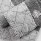 Service de serviettes de visage et invités et serviette éponge à décoration de luxe - Hassim Viadurini