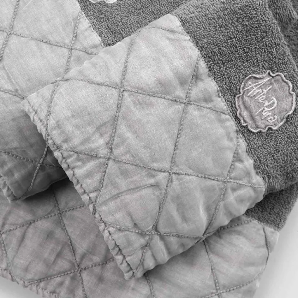 Service de serviettes de visage et invités et serviette éponge à décoration de luxe - Hassim Viadurini