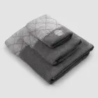 Service de serviettes de visage et invités et serviette éponge à décoration de luxe - Hassim Viadurini