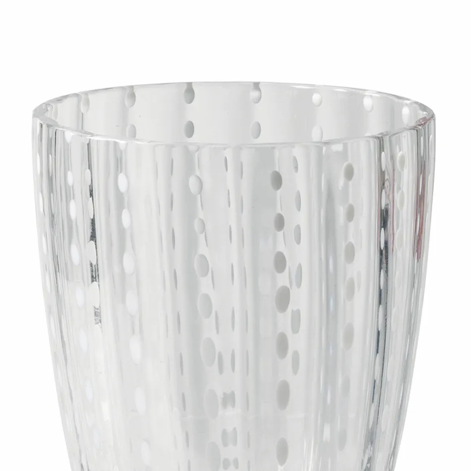 Service Verres à Eau en Verre Coloré à Pois 12 Pièces - Botswana Viadurini